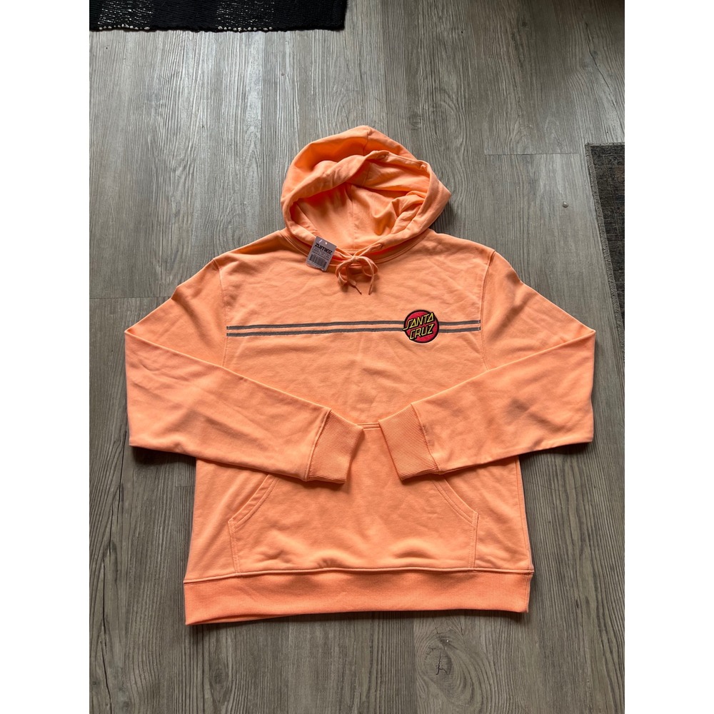 NWT Santa Cruz Women's Other Dot Reflective Orange Hoodie Size Large